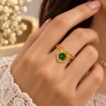 Green Diamond Ring for Women