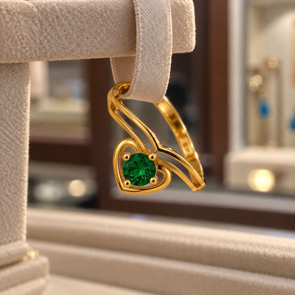 Green Diamond Ring for Women (3)