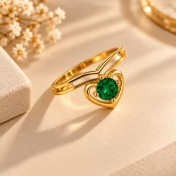 Green Diamond Ring for Women