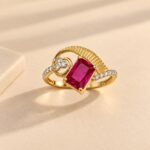 Pink Rani Diamond Ring for Women