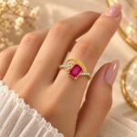 Pink Rani Diamond Ring for Women