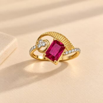 Pink Rani Diamond Ring for Women