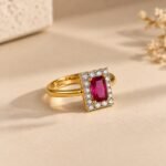 Stylish Pink Diamond Ring for Women