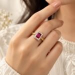 Stylish Pink Diamond Ring for Women