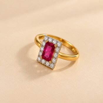 Stylish Pink Diamond Ring for Women